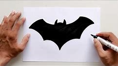 Halloween Bat | Halloween Bat Drawing Easy