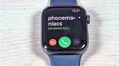 Apple Watch SE Incoming Call