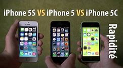iPhone 5S VS iPhone 5C VS iPhone 5 - Comparatif Rapidité et Jeux (Geekbench, Démarrage, Safari, etc)