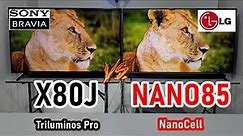 SONY X80J vs LG NANO85: Smart TVs 4K con Dolby Vision - ¿Tienen HDMI 2.1?