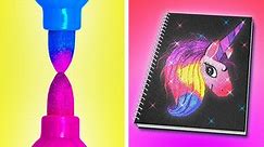 AWESOME ART HACKS & SCHOOL DIY IDEAS First to Finish Art School Wins by 123 GO! LIVE