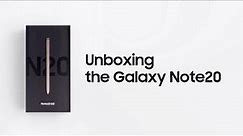 Galaxy Note20: Official Unboxing | Samsung