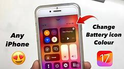 Change iPhone Battery Icon colour iOS 17 or later