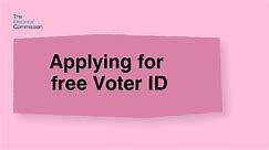Applying for free voter ID