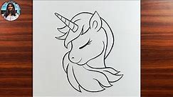 How to draw a Unicorn step by step easy | Unicorn Drawing Lesson