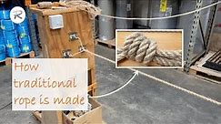 How traditional jute rope is made