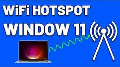 How To Turn Windows 11 Computer Into a WiFi Hotspot