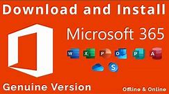How to Download and Install Microsoft Office 365 - Offline Iso Available