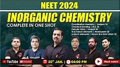 LIVE NEET 2024 | COMPLETE INORGANIC CHEMISTRY IN ONE SHOT | NEW LIGHT NEET | CHEMISTRY NEET 2024