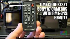 TIME CODE SYNC RESET REMOTE SONY RMT-845