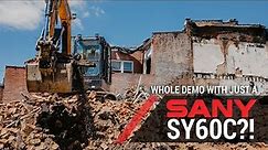 SANY SY60C Excavator In Action: Why This Demolition Job Used SANY