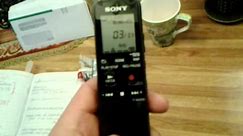 How to use a Sony digital tape recorder.