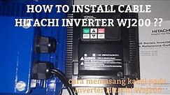 Cara memasang kabel power inverter hitachi wj200