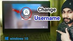 how to change username in windows 10 | laptop me username kaise change kare | change pc name