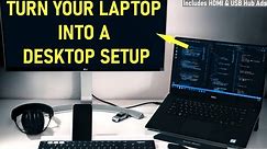 Turn a Windows Laptop Into A Desktop Type Setup | Windows 10 | EASY - STEP BY STEP