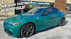 This 2022 Alfa Romeo Giulia Quadrifoglio In Verde Montreal Is MEAN and GREEN!