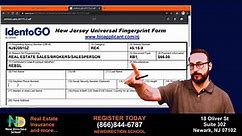 New Jersey Real Estate Salesperson or Broker Fingerprinting Process