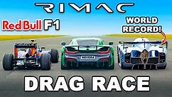 F1 Car vs Rimac vs McMurtry: DRAG RACE