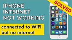 How to Fix: iPhone connected to WIFI but no internet 2023