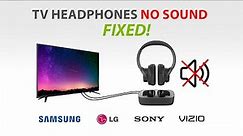 How to Fix No Sound Issues for TV Headphones