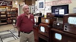 Vintage Television Exhibit at the Vintage Radio and Communications Museum of CT
