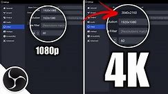 HOW TO STREAM & RECORD 4K VIDEO IN 1080P MONITOR USING OBS STUDIO