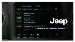 Jeep® | Wrangler 4xe Tips | Scheduling Your Charging Sessions