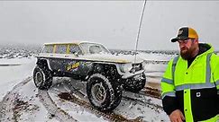 A Blizzard Tries To Stop This Off Road Recovery