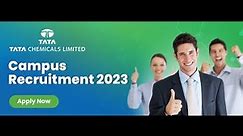 Tata Chemicals Campus Recruitment 2024 - GET & DET | Hireclap