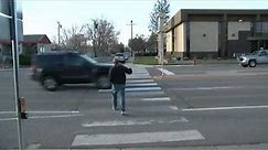Some drivers found out the hard way why it's important to stop for pedestrians.