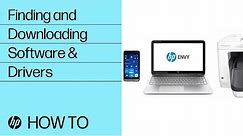 Finding and Downloading Software & Drivers | HP Products | HP Support