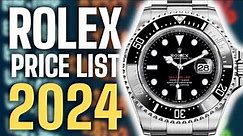 Top 10 Rolex Watches Price List For 2024