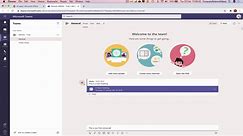 How to START a Group Conversation on Microsoft Teams for Office 365 - Web Based | New