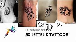 60 Letter D Tattoo Designs, Ideas and Templates