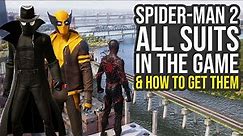 Spider Man 2 All Suits In The Game & How To Get Them (Spider Man 2 PS5 All Suits)