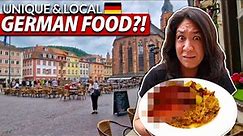 Trying WEIRDEST GERMAN FOOD in Heidelberg, Germany! (Castle, Old Town, Bakery & More!)