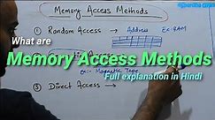 Memory Access Methods