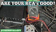 How to test/troubleshoot rca cables for your audio system