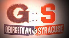 GEORGETOWN VS. SYRACUSE