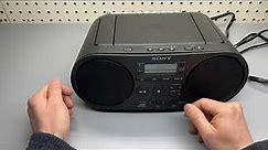 Portable Sony CD Player Boombox Digital Tuner AM FM Radio Review