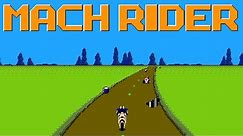 Mach Rider (FC · Famicom / NES) video game | Fighting, Endurance, and Solo Courses session 🎮