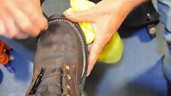 Episode 87- The art of shining shoes like new 🥾 - Satisfy viewers!! #shoeshine #asmrshoeshine #asmr #cleantiktok #satisfiedvideo #trending #viralvideo #fyp #foryou