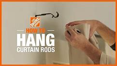 How to Hang Curtain Rods | The Home Depot