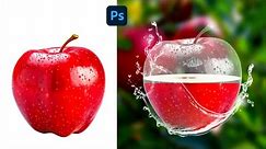 Transparent Effect In Photoshop | Transparent Apple Manipulation