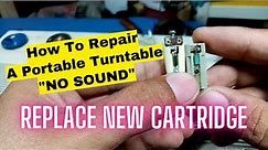 How To Repair Portable Turntable "NO SOUND"