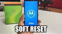 How to Reset Motorola Moto G6 Play - Soft Reset