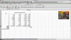 Calculating Mean, Median, Mode, & Standard Deviation in Excel