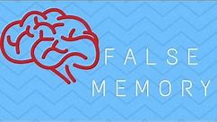 FALSE MEMORY GAME