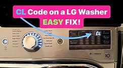 CL Code LG Washer Easy Fix!👍😎