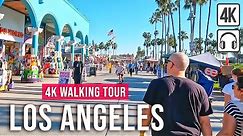 Los Angeles 4K Walking Tour - 4-hour LA Walk with Captions & Immersive Sound [4K/60fps]